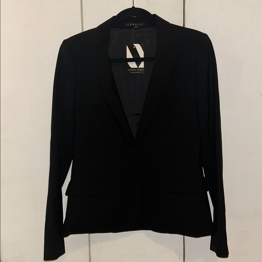 Theory Classic Black Tailored Blazer